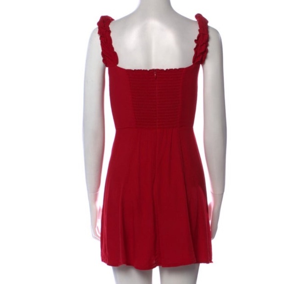 Reformation Red Mini Dress -Size 2 - Picture 4 of 4